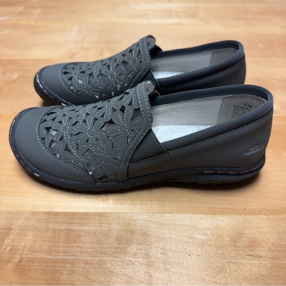 JBU Charcoal Cut-Out Slip-Ons. Size 6.5 - Picture 3 of 9